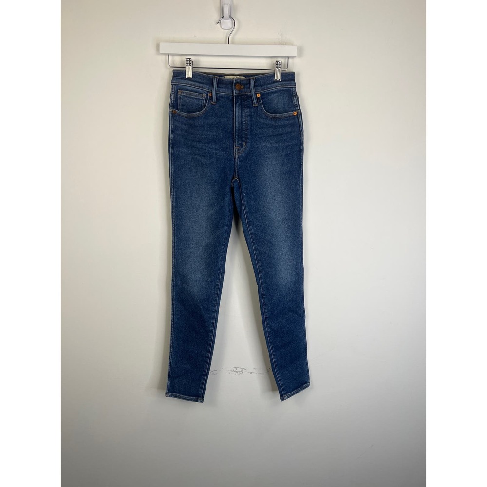 MADEWELL Faulkner Wash Blue 10" High-Rise Skinny Jeans NWT Size 29T - Picture 8 of 9